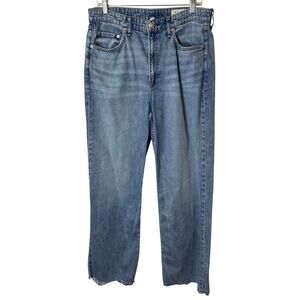 rag & bone Light Blue Wide Leg Jeans